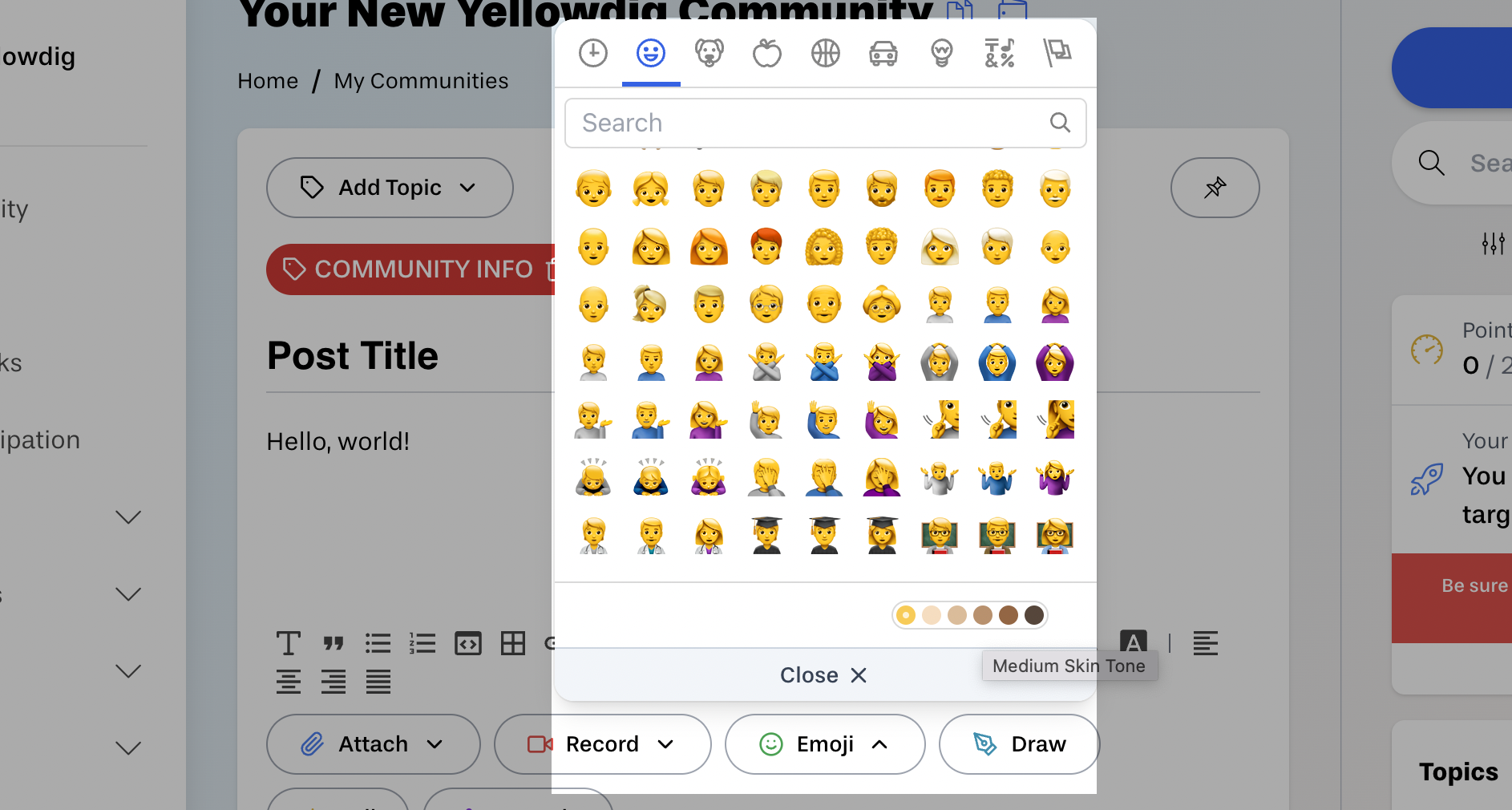 Post and Comment in Yellowdig – Yellowdig