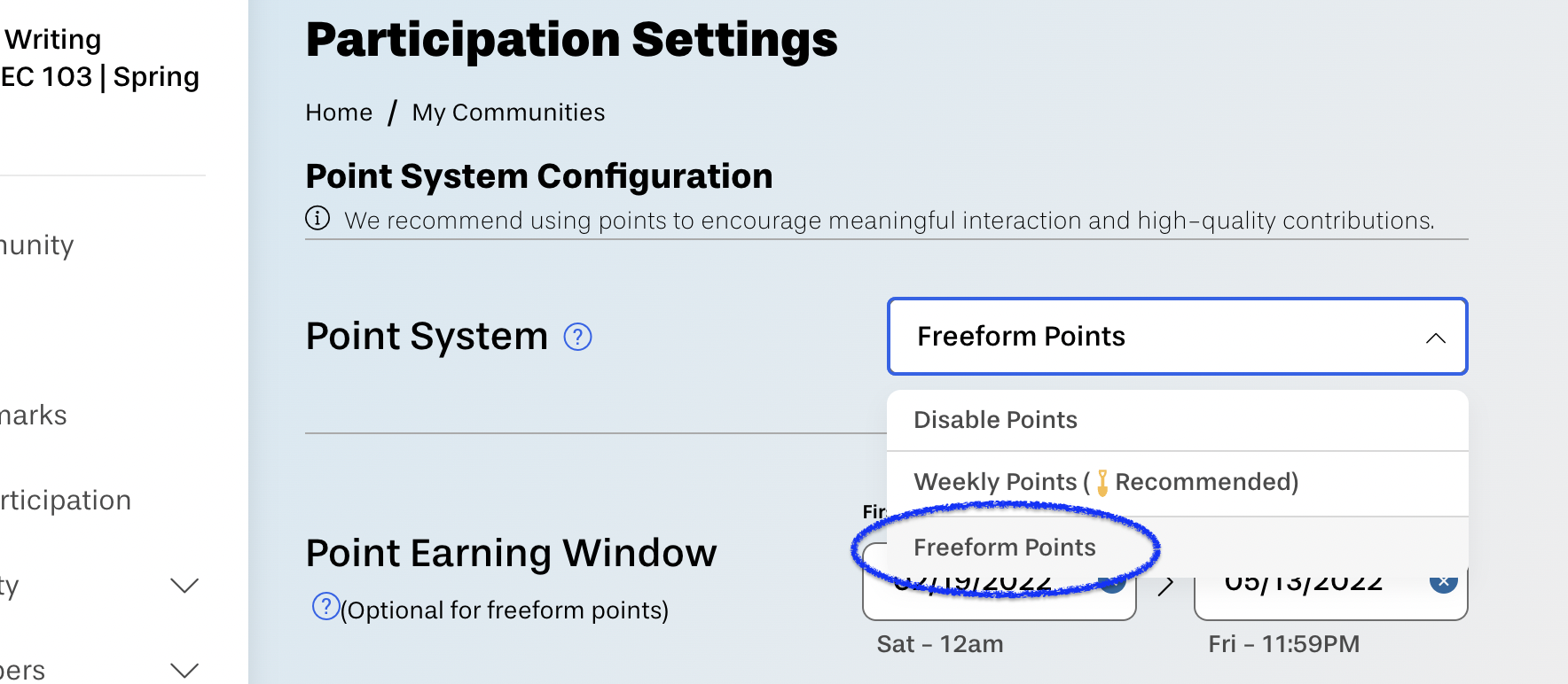 Image showing freeform points selection