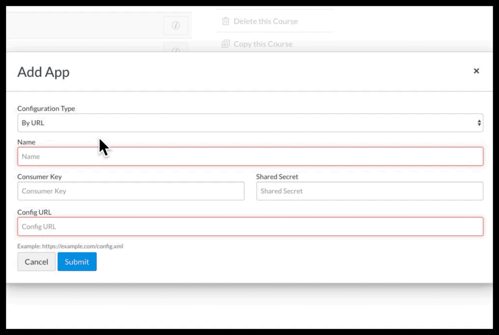 Demonstration of switching Configuration Type from Paste XML to By URL